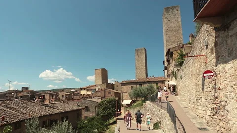 Overview of San Gimignano Stock Footage 131385359