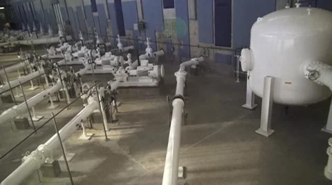 Overview Shot of Pump Station Stock Footage 41640802