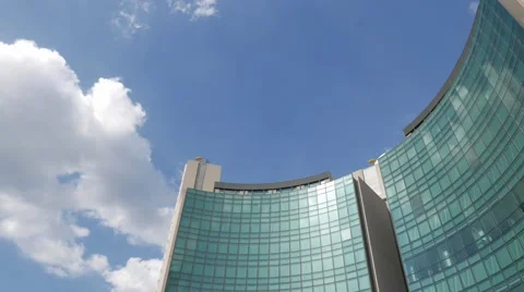 Overview skyscraper  Lecco Stock Footage 56694301