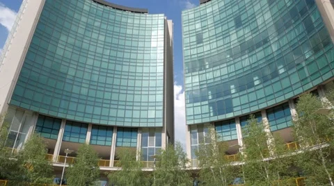 Overview skyscraper Meridiane Lecco Stock Footage 56694650