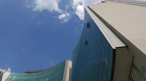 Overview skyscraper Sundials Lecco Stock Footage 56694414