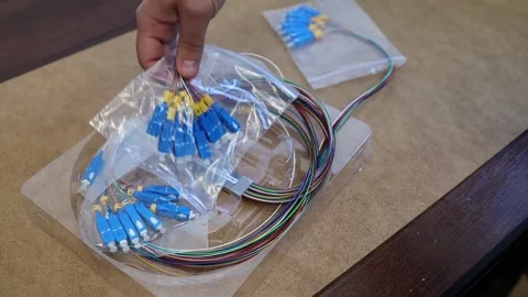 Overview of the structure of a multiplexer for data transmission Video stock 282983800