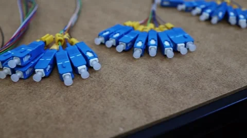 Overview of the structure of a multiplexer for data transmission Stock Footage 282983804