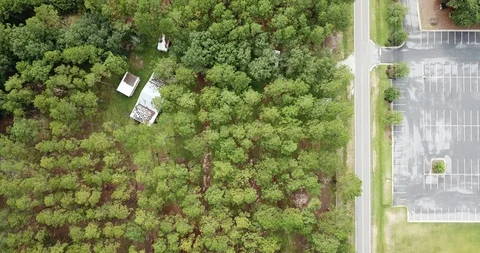 An Overview Of A Suburban Area Stock Footage 110483089
