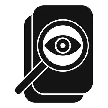 Overview tech data icon simple vector. Machine tech cog 스톡 일러스트