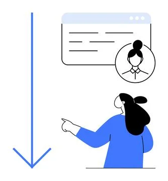 Overview of User Data Profile and Information Accessibility Illustrazione stock
