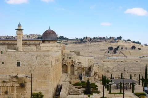 Overview view of Jerusalem 库存照片