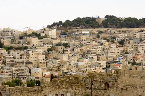 Overview view of Jerusalem Stock Photos