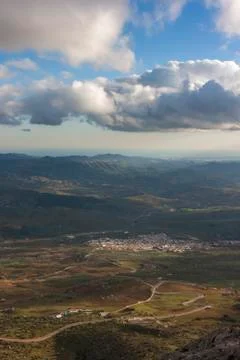 Overview of village Stock Photos