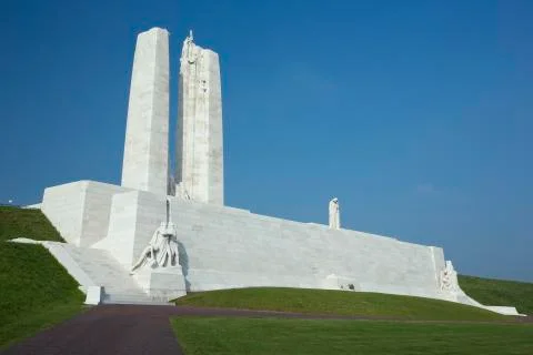 Overview of the Vimy Ridge Memorial. Stock Photos