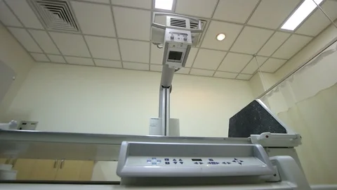 Overview of X Ray scanning room Stock Footage 129503024