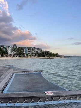 Overwater Hammock Foto stock
