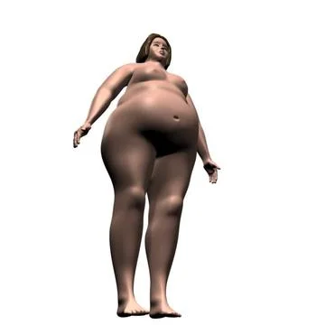 Overweight Female 3D Model