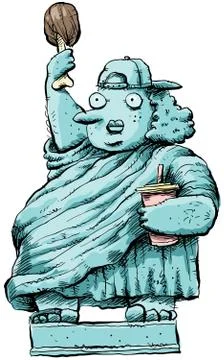 Overweight Liberty Stock Illustration