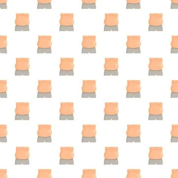 Overweight man belly pattern showing obesity concept Stock Illustration