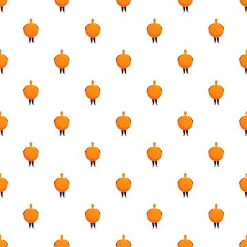 Overweight person character seamless pattern design Stock Illustration