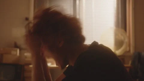 Overwhelmed Young Man Screaming to Release Negative Emotions Stock Footage 297923390
