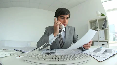 Overworking manager Stock Footage