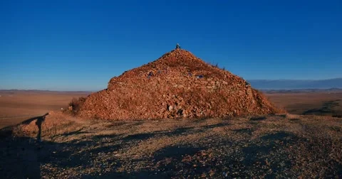 Ovoo inne Mongolia Stock-Footage 67618838