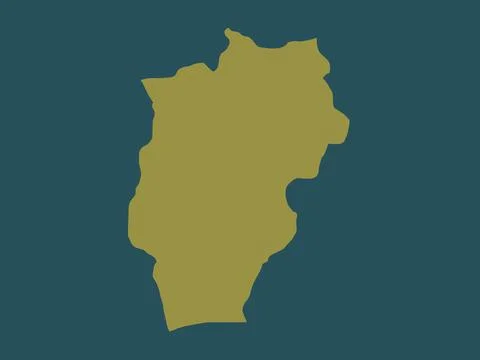 Ovorhangay, Mongolia. Solid color shape Stock Illustration