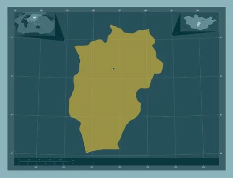 Ovorhangay, Mongolia. Solid color shape 스톡 일러스트