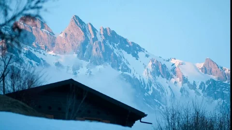Ovronnaz Mountain Snow 動画素材 87844441
