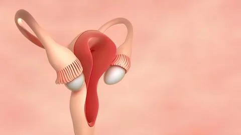 Ovulation and menstrual cycle Stock Illustration