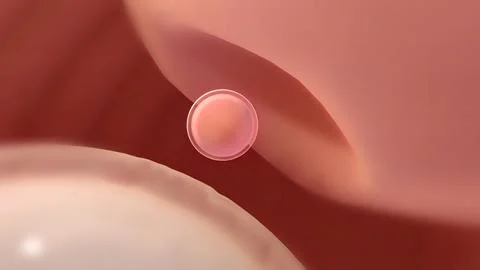 Ovulation and menstrual cycle Stock Illustration