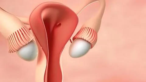 Ovulation and menstrual cycle Stock Illustration