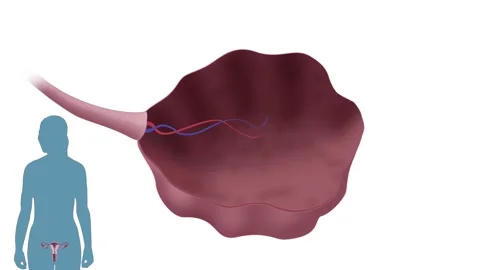 Ovulation in the Ovary Stock Footage 194822799