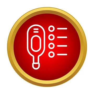 Ovulation predictor test icon showing female fertility concept Stock Illustration