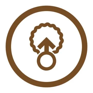 Ovum Penetration Rounded Vector Icon イラスト素材