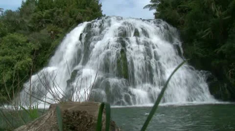 Owaroha Falls Corromandel Stock Footage 10710261