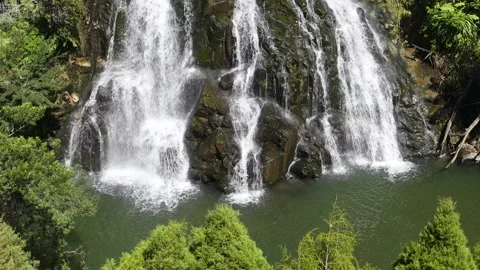 Owharoa Falls cascade Stock Footage 341460955