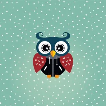 Owl art theme Illustration