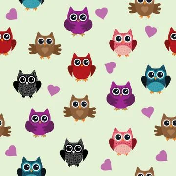 Owl Background Stock Illustration