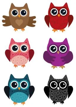 Owl Background Stock Illustration