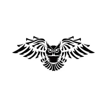 Owl bird animal vector Stock Illustration
