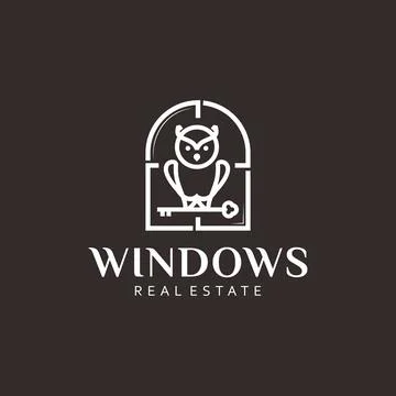 Owl Bird logo design vector Stock Illustration