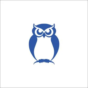 Owl bird logo designs vector Stock Illustration