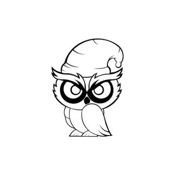 Owl Cartoon Vector Illustration Stock Illustration