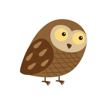 Owl cute in vector Stock Illustration