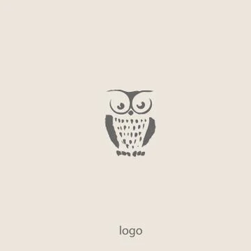Owl doodle cartoon Stock Illustration