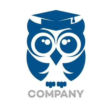 Owl education logo Stock Illustration