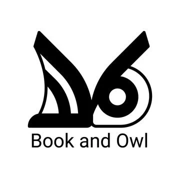 Owl Eye And Book Knowledge Logo Design Stock Illustration