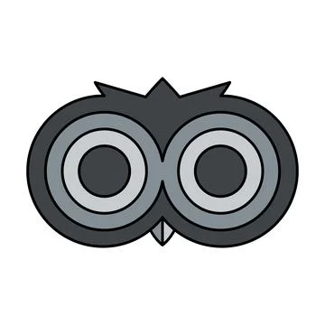Owl eyes logo vector illustration Stock Illustration