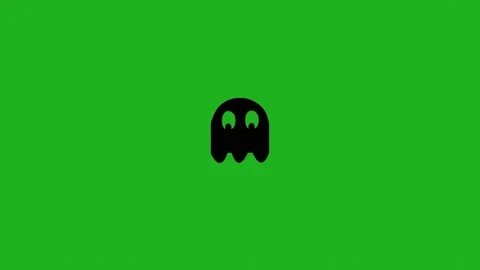 Owl eyes rotation motion graphics with green screen background Stock Footage 231093122