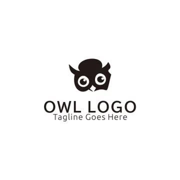 Owl face Stock Illustration