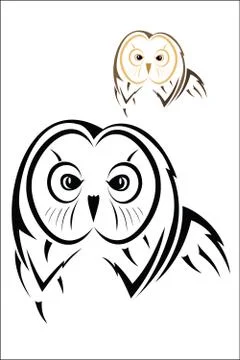 Owl head Stock Illustration