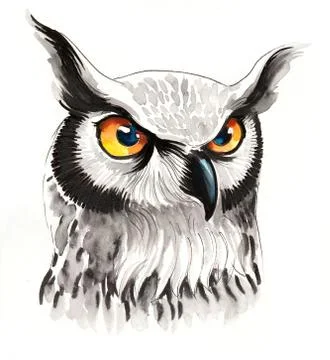 Owl head Stock Illustration
